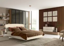 Letto matrimoniale con testiera Vitalyty Estel di Colombini Casa