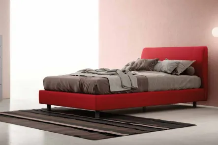 Letto in tessuto con testiera Spoon di Zalf