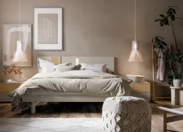 Letto laccato opaco con testiera Zoom di SantaLucia