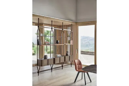 Libreria Charlotte a soffitto 2 di Bontempi