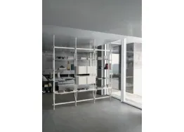 Libreria divisoria in 5 variabili Charlotte a soffitto Bontempi