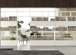 Libreria divisoria Bianca Vitalyty in melaminico di Colombini Casa