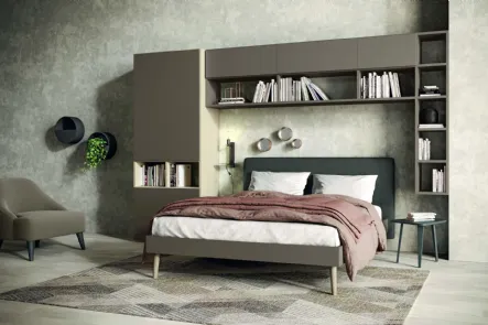 Libreria componibile a muro Golf Infinity I107 in melaminico di Colombini Casa