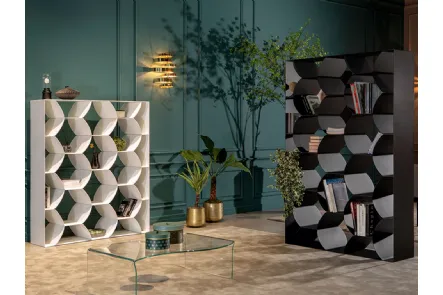 Libreria di design Honeybook in metallo verniciato di Tonin Casa