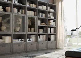 Libreria Iris IR1853 in melaminico Olmo Grigio di Maronese Acf