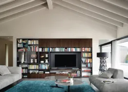 Libreria con vano porta TV Modo M6C61 di Sangiacomo