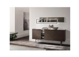 Madia Aura Line AL001 in Rovere Thea e top effetto marmo Calacatta di Maronese Acf