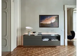 Madia Cabaret 84B sx in laccato Antracite opaco di Sangiacomo