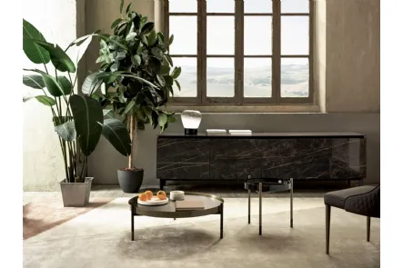Madia Cosmopolitan Supermarmo e ceramica Nero di Bontempi