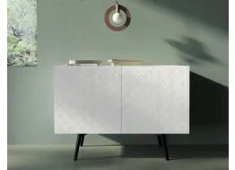 Madia Origami Art 1815 in legno a due ante con lavorazione ad intaglio di Fratelli Mirandola