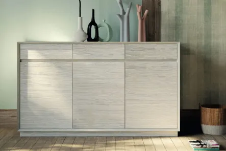 Madia Shark Art 1497Z in legno laccato grigio baulette di Fratelli Mirandola