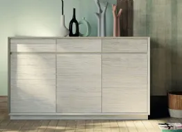 Madia Shark Art 1497Z in legno laccato grigio baulette di Fratelli Mirandola