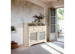Madia Aurelia in legno con ante in vetro di Tonin Casa