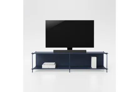 Mobile Porta Tv minimalista in acciao e laminato Musa 02 di Pezzani