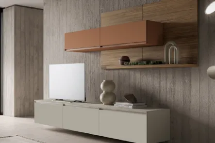 Parete Attrezzata moderna GS202 di SantaLucia