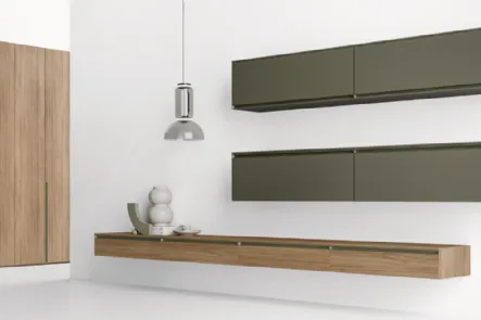 Parete Attrezzata con base sospesa GS212 di SantaLucia