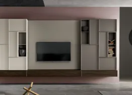 Parete Attrezzata con schienale porta TV KD012 di SantaLucia