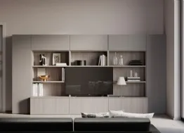 Parete Attrezzata Living Ossidato Modul Box di Nardi Interni
