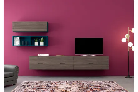 Parete attrezzata Zero 16 L18 di Devina Nais