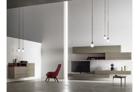 Parete Attrezzata moderna KV007 di SantaLucia