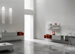 Parete Attrezzata con scrivania KV015 di SantaLucia
