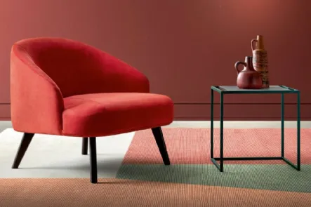 Poltroncina in tessuto Donder di Samoa