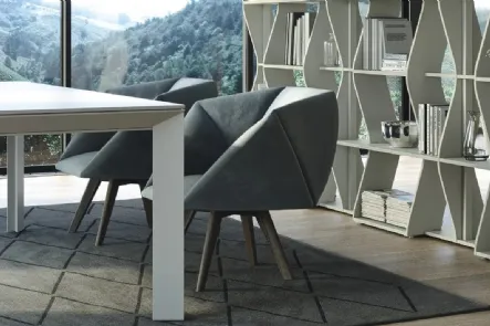 Poltroncina di design in tessuto Jessica di Doimo Salotti