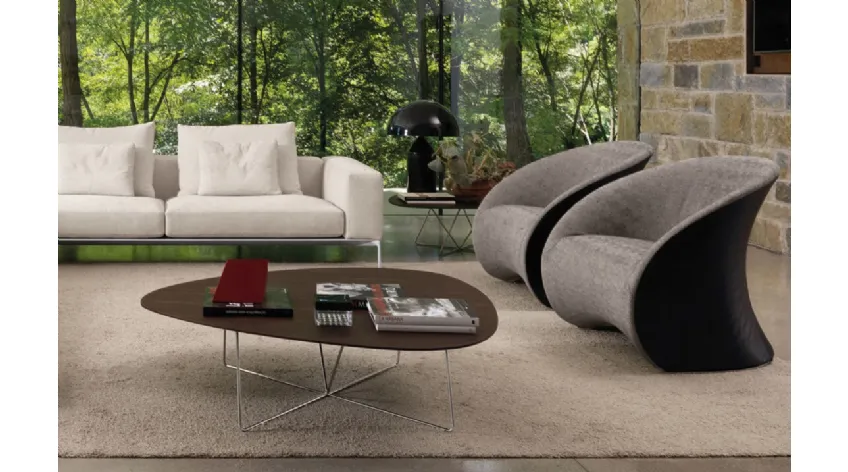 Poltroncina di design in tessuto Le Midì di Desirèe