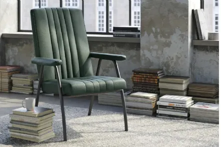 Poltrona dal gusto vintage Nora di Doimo Salotti