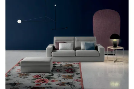 Divano lineare in tessuto Posh Bold di Samoa