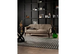 Divano lineare in pelle Tiffany sofa di Tonin Casa