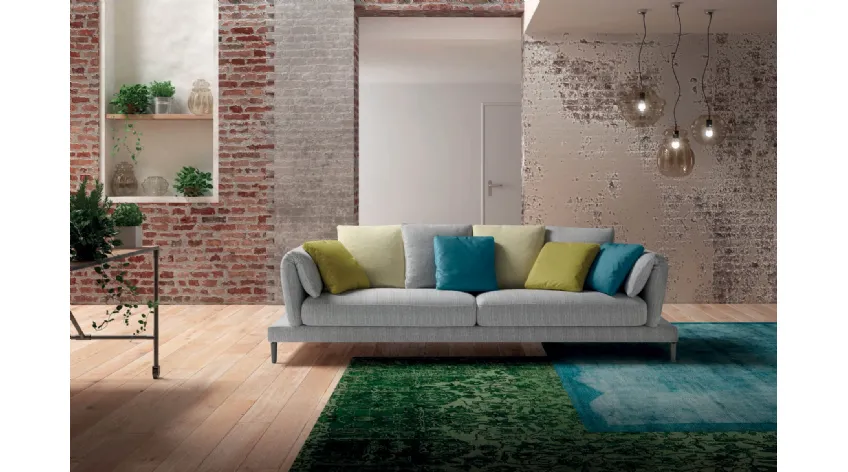 Divano moderno in tessuto Upper Twist di Samoa