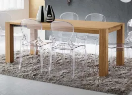 Sedia in plastica trasparente Queen di La Primavera