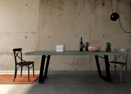 Sedia Croce in legno laccato di Fratelli Mirandola