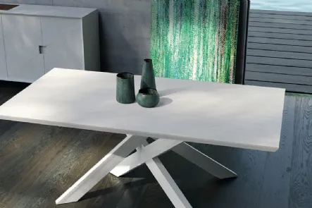 Tavolo Art 1437 Twist in abete spazzolato di Fratelli Mirandola