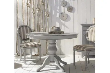 Tavolo rotondo allungabile Shabby Chic Art 637 di Fratelli Mirandola