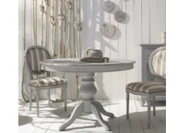 Tavolo rotondo allungabile Shabby Chic Art 637 di Fratelli Mirandola