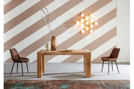 Tavolo allungabile Mini Brooklyn in Rovere massello laccato di Devina Nais