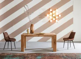 Tavolo allungabile Mini Brooklyn in Rovere massello laccato di Devina Nais