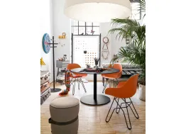 Tavolo rotondo in laminato stratificato con base in metallo Cocktail di Connubia