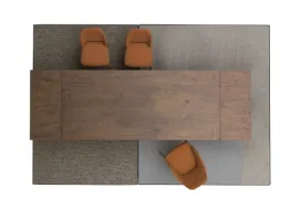 Tavolo allungabile Dakota in Rovere massello di Devina Nais