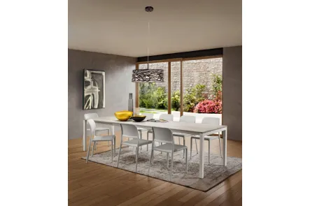 Tavolo allungabile con piano in laminato HPL Luigi Super di La Primavera