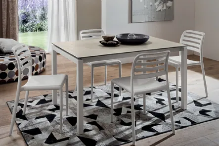 Tavolo allungabile con piano in laminato Luigi di La Primavera
