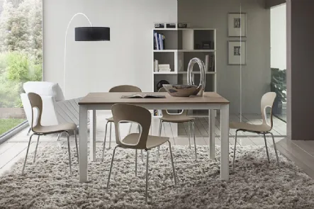 Tavolo allungabile con piano in laminato Mario di La Primavera