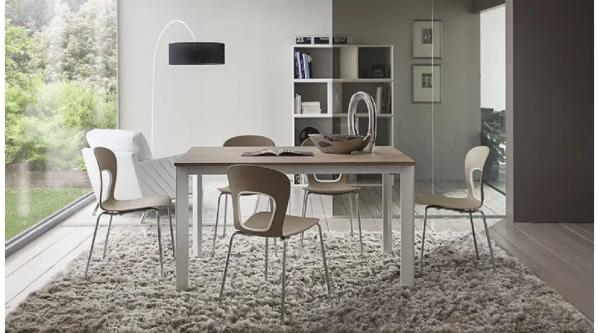 Tavolo allungabile con piano in laminato Mario di La Primavera
