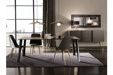 Tavolo in ceramica stile industrial Milos di Cantori
