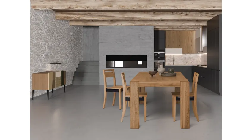 Tavolo Mini Brooklin in Rovere massello di Devina Nais