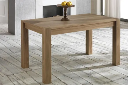Tavolo allungabile moderno in legno di rovere impiallacciato Wood di Stones