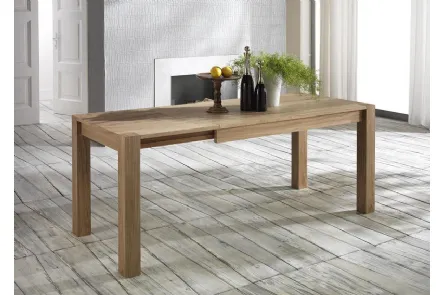 Tavolo allungabile in legno di rovere Wood di Stones
