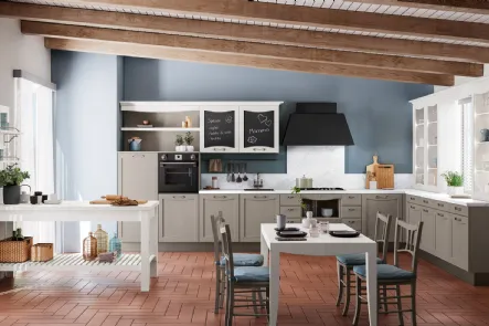 Cucina Classica Aurea finitura Grigio Reale di Creo
